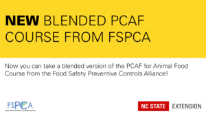 black and yellow announcement of a new PCAF course