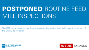 FDA postponing inspections graphic