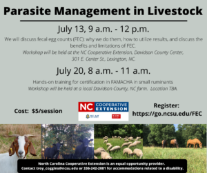 Cover photo for Parasite Management Workshops