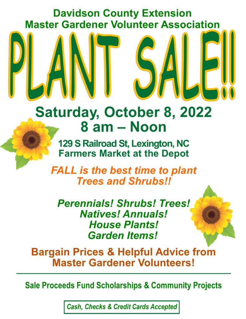 Flyer for the Plant Sale