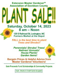 Cover photo for 2023 Davidson County Extension Master Gardener Plant Sale