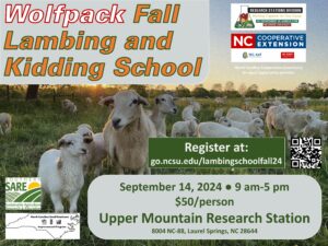 Cover photo for Wolfpack Fall Lambing and Kidding School